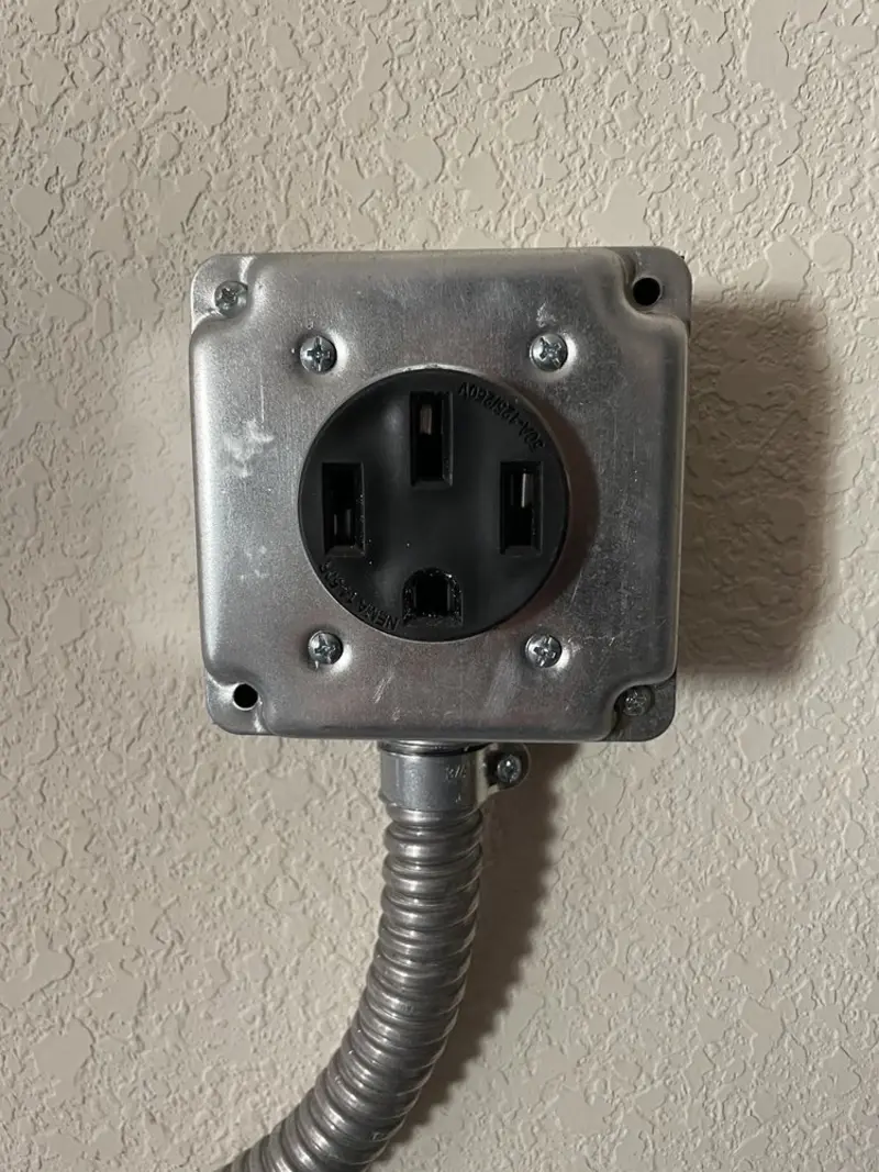NEMA 14-50 outlet installed for Electrical Panel Upgrade in Santa Monica